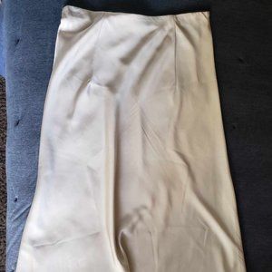 Jcrew Cream Slip Skirt